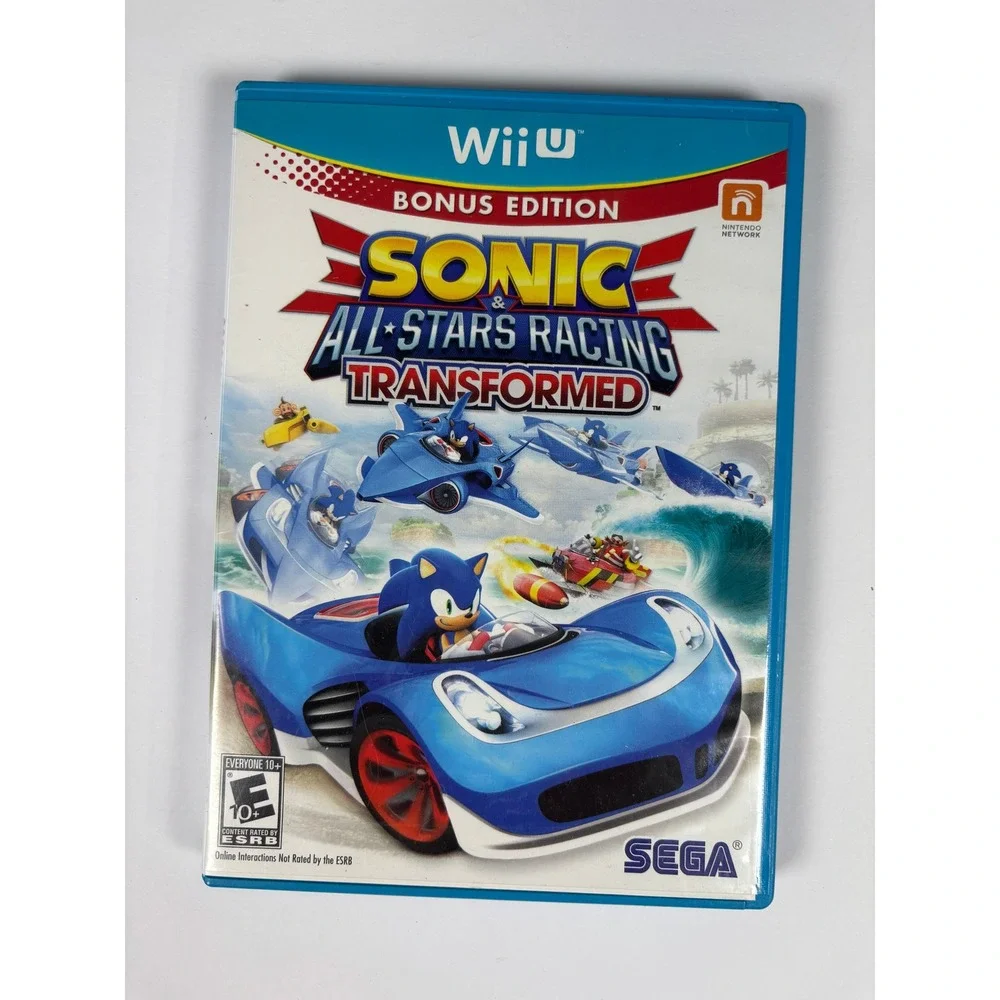 Sonic & All-Stars Racing Transformed Bonus Edition Nintendo‎ Wii U Sega Game CIB